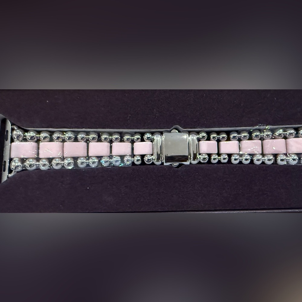LAGOS Smart Caviar Bracelet For Your Apple Watch SS & Pink Ceramic. New in Box. - Picture 3 of 11